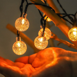 Ngoài trời trong nhà giáng sinh trang trí bên IP65 <span class=keywords><strong>Led</strong></span> RGB pha lê bóng chuỗi <span class=keywords><strong>Lights</strong></span> <span class=keywords><strong>Color</strong></span> <span class=keywords><strong>Changing</strong></span> cho kỳ nghỉ tiệc cưới - Product Image 1