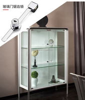 Serrure à clé unique pour porte coulissante vitrée, serrure à dents de scie pour vitrine d'exposition