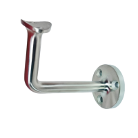 Supports muraux ronds en acier inoxydable poli sur mesure pour balustrades et rampes de sécurité (vente en gros)