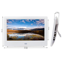 Álbum de Fotos Digital con Control Remoto y Tarjeta SD de Plástico de 7 Pulgadas y 1024*600, Precio de Fábrica, para Regalo