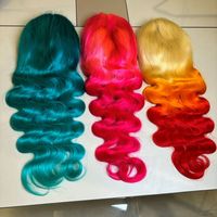 Perruque frontale en dentelle HD 13x4, ondulée, 100% cheveux brésiliens vierges, naturelle, pour femmes noires, en cheveux humains, vente en gros