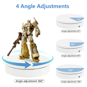 Plateau tournant électrique de 15,5 cm/10 kg, support de présentation rotatif à 360°, plateau tournant pour photographie, support de présentation de produits pour tournage vidéo - Product Image 6