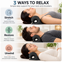 Oreiller de traction cervicale pour le soutien du cou, l'alignement de la colonne vertébrale et l'amélioration de la posture, oreiller ergonomique pour étirement du cou pour une utilisation quotidienne