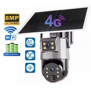 Q20 4G Sim Card WIFI Dual Len Solar Panel <b>Wireless</b> CCTV PTZ <b>Camera</b> <b>Security</b> Surveillance Outdoor 8MP Human Detect IP <b>Camera</b> UBOX - Product Image 1