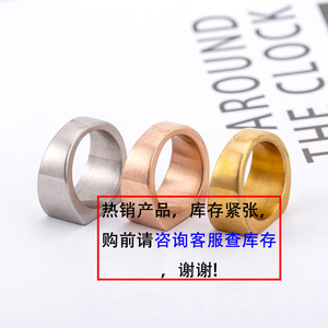 yunnique Minimalist Geometric Wide Band Men's <b>Ring</b> <b>Titanium</b> Steel Plated Gold Silver Rose Gold Everyday Wear Jewelry - Product Image 3