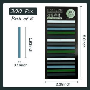 3600 Sheets Transparentes Sticky Notes Self-Adhesive Annotation Read Books <b>Bookmarks</b> Tabs Notepad Aesthetic Stationery - Product Image 2