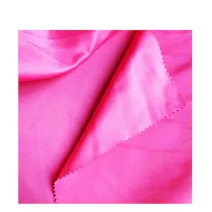 Matte satin fabric colorful imitation silk luxury bed sheet pillow case fabric