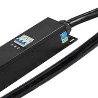 Certification ETL PDU 3 phases 12 voies C19 C13 Sockets 63A Data Center PDU intelligente intelligente avec télécommande
