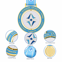 Médaille de netball 3D personnalisée rotative avec rubans, forme ronde, design de médaille sportive, médaille en alliage de zinc personnalisée et rotative