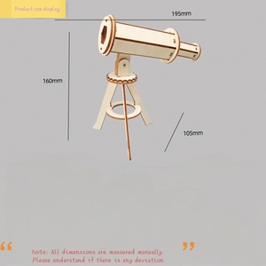 Technologie de bricolage Petit modèle de télescope astronomique Assemblé à la main pour enfants Matériel de jouet <span class=keywords><strong>Expérience</strong></span> de science physique - Product Image 3