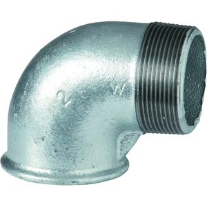 Galvanisé 2 \ "1/2 \" Mâle/Femelle Coude en acier au carbone Zinc Matériau NPT Filetage pour la plomberie Application de l'huile PVC-U de la colle 25mm - Product Image 2