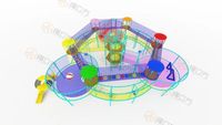 Structure de jeu en corde ROPECUBE personnalisée pour l'extérieur, aire de jeux commerciale, grand parc pour enfants, camp d'aventure en plein air