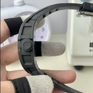 Reloj de pulsera de alta gama 2026 con movimiento mecánico de esqueleto de cerámica en blanco y negro, resistente a arañazos y robusto, con cierre plegable - Product Image 2
