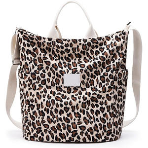 人気のコーデュロイレディースリングバッグカジュアルショルダートートバッグ女性用レオパードクロスボディメッセンジャースリング調整可能なストラップ付き女性用 - Product Image 2