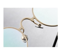 Gafas Ópticas Retro Modernas de Titanio Puro, Montura Completa Cuadrada Azul, Recubrimiento IP Bronce, Ultraligeras, para Hombre, para Lectura