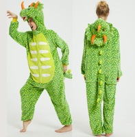 Pyjama une pièce dinosaure pour hommes et femmes - Violet, Petit Dragon de Feu, Dragon Noir, Dragon Blanc - Vêtements d'intérieur Anime