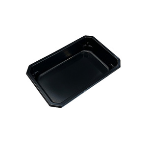 Barquettes CPET de petite taille pour avions Emirates, blanches et noires, pour emballages de <span class=keywords><strong>repas</strong></span> prêts à consommer, contenants alimentaires en plastique CPET pour les <span class=keywords><strong>repas</strong></span> en vol - Product Image 5