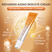 MOLIANJI Crème Contour des Yeux OEM 360° Anti-Poches et Cernes, Soin Visage pour les Poches sous les Yeux