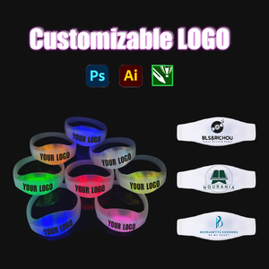 Pulsera LED Fluorescente de Silicona con Logotipo Personalizado para Fiestas, Activación por Voz, Venta al Por Mayor - Product Image 1