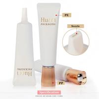 Tube cosmétique en plastique blanc personnalisé D25 15ml-35ml pour fond de teint et base de maquillage avec capuchon électrolytique