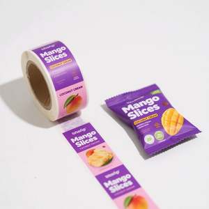 Sacs en plastique personnalisés imprimés, résistants à l'humidité, avec fermeture arrière, pour emballage alimentaire de chips, frites, crevettes et poulet surgelés - Product Image 2