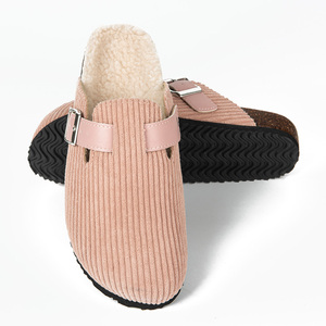 Pantuflas de Felpa Rosa para Mujer, Estilo Nuevo de Fábrica, Personalizadas, de Alta Calidad, con Plantilla de Felpa de Peluche - Product Image 1