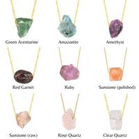 Collier en cristal brut Zooying, collier en pierres précieuses brutes, collier de guérison en améthyste et quartz rose