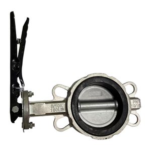 วาล์วผีเสื้อทำจากสเตนเลสแบบเวเฟอร์แบบก้านหมุนมือหมุนแบบ DN150 - Product Image 2