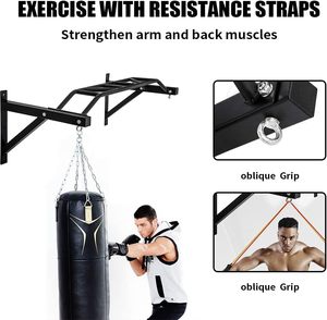 Zyfit nhiệm vụ nặng nề treo tường kéo lên thanh treo tường kéo lên thanh Dip trạm cho nhà phòng tập thể dục thiết bị tập thể dục - Product Image 2