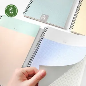 Cuaderno de espiral personalizado Impresión Personalizar su diseño Diario Páginas de línea Cuadernos de encuadernación Wire-O