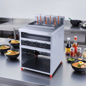 เครื่องทำพาสต้าไฟฟ้าเชิงพาณิชย์ 6 กิโลวัตต์ พร้อมตะกร้ายกอัตโนมัติ สแตนเลส สำหรับร้านอาหารและครัวเส้นก๋วยเตี๋ยว - Product Image 1