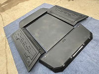 Protection de cargaison résistante à la rouille, coque de camping-car rigide, couvre-benne de camion, serrure de hayon, boîte de rangement, fenêtres latérales coulissantes