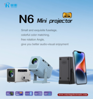 Mini projecteur N6 720p de haute qualité 2.11 pouces LCD Android 11 projecteur vidéo portable