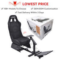GY024 Sim Racing Simulator Asiento Ajustable Racing Car Seat Computadora VR Juegos de carreras Simulador de conducción Silla