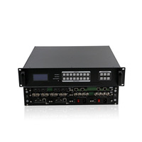 Conmutador de Matriz Híbrido Sin Interrupciones Hardrock Metal 4K 60Hz 8x8, 8 Entradas 8 Salidas VGA/SDI/Fibra/LAN RS232 con Control Remoto de Botones
