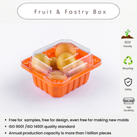 Framboises de qualité alimentaire personnalisées d'approvisionnement d'usine, récipient alimentaire de fraises 8 12 19oz boîte-cadeau en plastique de fruits