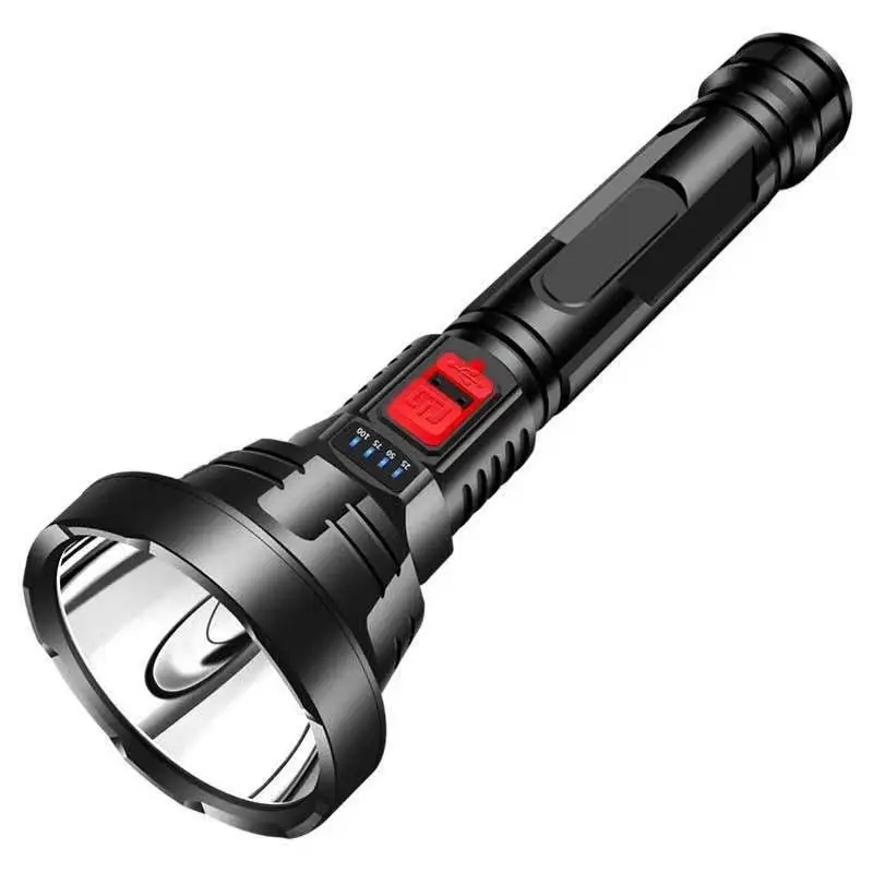 قوية مصباح ليد جيب التكتيكية فلاش ضوء بعيدة المدى 1000m الشعلة للماء USB قابلة للشحن التخييم كشاف يدوي
