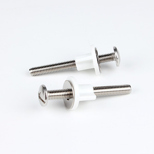 Tornillos para asiento de inodoro Aojiele, par de tornillos de cabeza plana Phillips de acero inoxidable 304 para instalación y fijación - Product Image 4