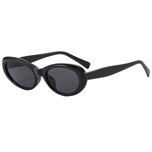 Nouvelles Lunettes de Soleil Ovales UV400 Monture Complète INS Unisexe Rétro Tendance Transfrontalière Mode Urbaine Protection Solaire - Product Image 2