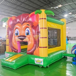 Castillo Inflable Económico para Uso Doméstico, Centro <span class=keywords><strong>de</strong></span> Juegos Inflable <span class=keywords><strong>con</strong></span> Temática <span class=keywords><strong>de</strong></span> León, Brincolín Inflable - Product Image 2