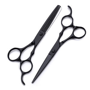 Tijeras de entresacar JQ de 6.0 pulgadas, de acero inoxidable, con 30 dientes, planas, para cortar el cabello, para diestros, herramientas profesionales de barbería - Product Image 2