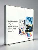 Stand d'exposition pour salon professionnel, bandes LED 10x10 10x20, stand promotionnel, présentoir publicitaire, boîte lumineuse pour foires