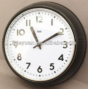 <span class=keywords><strong>Horloge</strong></span> <span class=keywords><strong>Murale</strong></span> Ronde Vintage en Métal de Style Ancien - Product Image 3