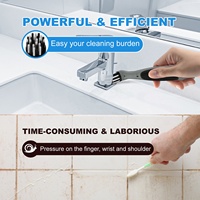 Mini brosse de nettoyage d'épurateur électrique puissante de charge d'USB portative rechargeable imperméable sans code avec la poignée antidérapante