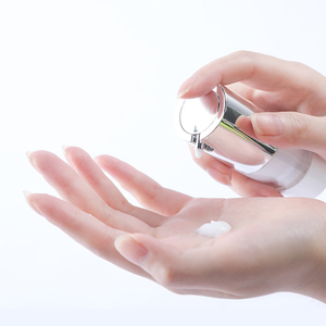 Nhựa Bơm Không Có Không Khí 30Ml Bạc + Rõ Ràng Chai Rỗng Huyết Thanh 50Ml Dispenser Bao Bì Mỹ Phẩm Suncream Nền Tảng Chai Dầu - Product Image 6