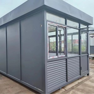 Cabine de sécurité mobile en acier, résistante aux intempéries, pour la gestion de propriétés et le contrôle d'accès aux parkings - Product Image 2