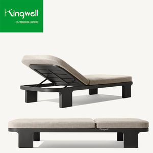 Meubles <span class=keywords><strong>de</strong></span> plage en aluminium portables <span class=keywords><strong>haut</strong></span> <span class=keywords><strong>de</strong></span> <span class=keywords><strong>gamme</strong></span> pour piscine <span class=keywords><strong>soleil</strong></span> <span class=keywords><strong>bain</strong></span> cour extérieur hôtel Villa chaise longue en métal Durable - Product Image 5