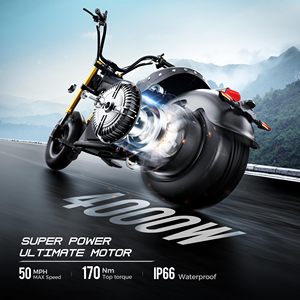 UNIEBIKE 4000W 50MPH Motorcycle for Adult <b>72V</b> 35Ah Lithium <b>Battery</b> 3H Fast Charge 70 Miles Long Range Street - Product Image 2