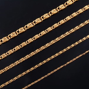 Collier en acier inoxydable plaqué or avec chaîne torsadée pour femmes et hommes, accessoires de fabrication de bijoux, collier ras du cou, cadeau DIY - Product Image 1