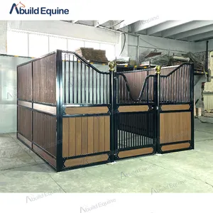 Customized Size Bamboo Pine Temporary DIY Horse Stable Design Of Wooden Stalls For Sale